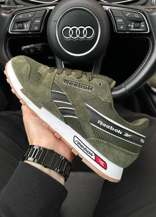 Мужские Кроссовки Reebok Classic New Green Black 44