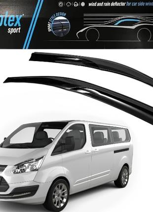 Дефлекторы окон ветровики для авто Ford Custom 2013-2023 SUNPLEX