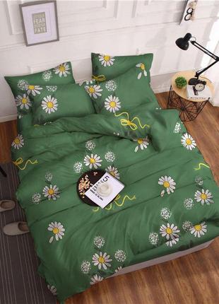Комплект постельного белья Зеленые ромашки