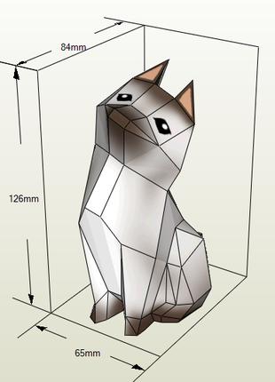 PaperKhan Конструктор из картона кошка кот котенок оригами пап...