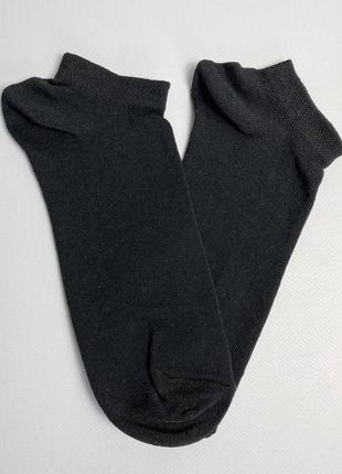 Шкарпетки жіночі короткі 1 пара чорні 36-40 р бавовняні літо