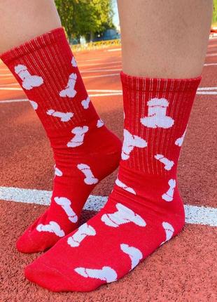 Шкарпетки жіночі високі 1 пара "цюцюрки" червоні 36-41 р