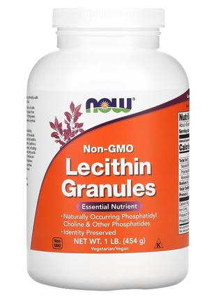 Натуральная добавка NOW Lecithin Granules, 454 грамм