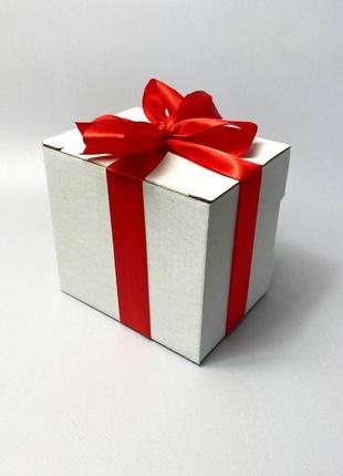 Подарункова коробка із бантом для кружки (продаться тільки із ...