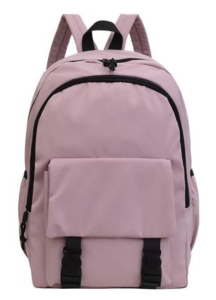 Рюкзак с карманами 658 женский детский школьный портфель розовый
