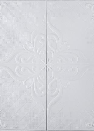 Самоклеющаяся 3D панель белый снег 700x700x5мм (3461-5)