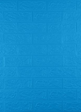Самоклеющаяся декоративная 3D панель под синий кирпич 700x770x5мм