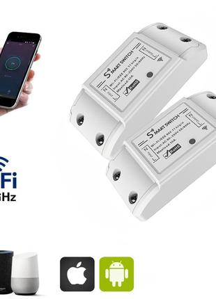 Wifi реле для умного дома Wi-Fi Smart Switch 10А, умный выключ...