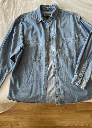 Timberland джинсовая рубашка, сорочка, розмір m