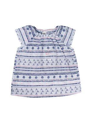 Летняя свободная блуза для девочки в геометрический принт 68 р...