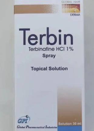 Terbin Terbinafine HCI 1% Spray Topical Solution Спрей протигрибк