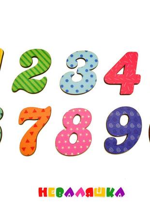 Цветные деревянные цифры для бизиборда, набор цифр 0-9, дерев'...
