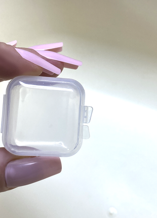 Коробочка для мелочей маленькая прозрачная пластиковая