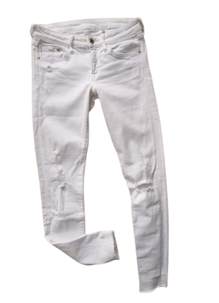 Гарні рвані жіночі джинси скінні h&m 26/30 в дуже хорошому стані