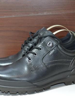 Ecco rugger track gtx 41р ботинки туфли кожаные оригинал