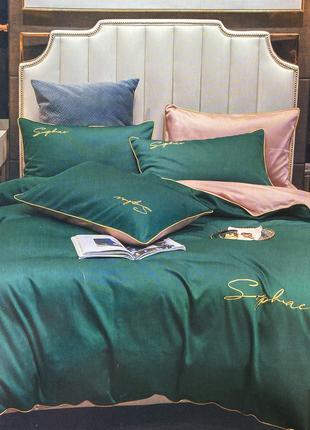 Качественное постельное белье из сатина Двуспальный размер 180...