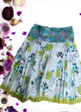 🌹🌹красивая разноцветная женская летняя юбка плиссе 🌹🌹