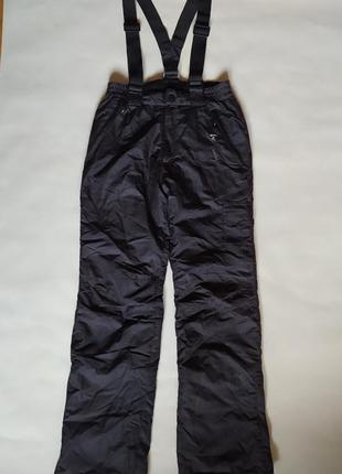 Теплые зимние лыжные штаны брюки полукомбинезон рост 170-176