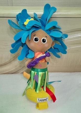 Іграшка лялька брязкальце lamaze hawaii ukulele hula dancer gi...