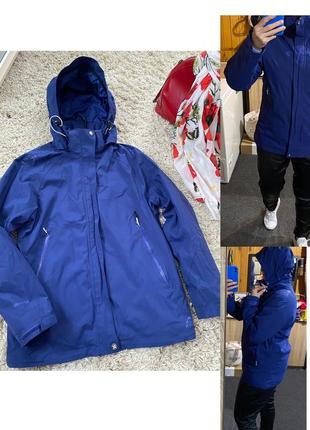 Шикарная куртка ветровка с капюшоном от  mckinley aquamax,p,14-16