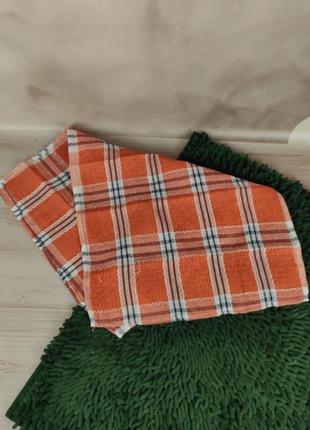 Вафельное полотенце, оранжевый