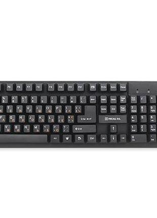 Клавиатура + мышка REAL-EL Standard 550 Kit Wireless УЦЕНКА бе...