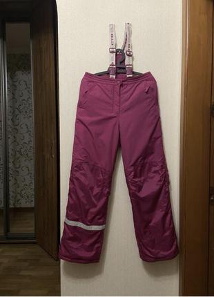 Лыжные брюки для подростка полукомбенизон lindex размер 14 лет...