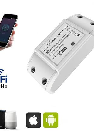 Wifi реле для умного дома Wi-Fi Smart Switch 10А, умный вай фа...