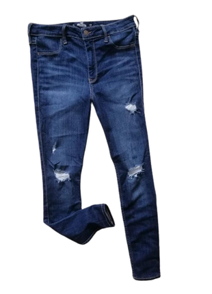 Брендовые женские рваные легкие джинсы hollister 28/26 в отлич...