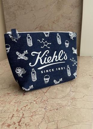 Kiehl's джинсова косметичка оригінальна сумочка для косметики