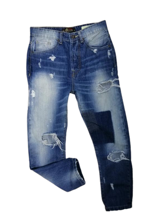Крутые рваные мужские джинсы j.x premium 28 в отличном состоянии