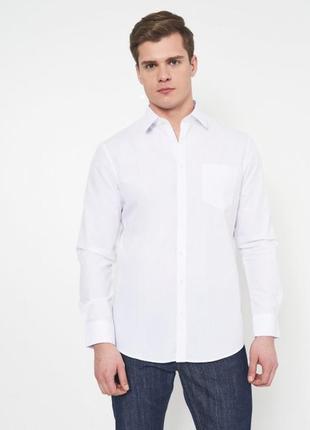 Классическая белая рубашка из смеси полиестера и хлопка c&a, 💯...