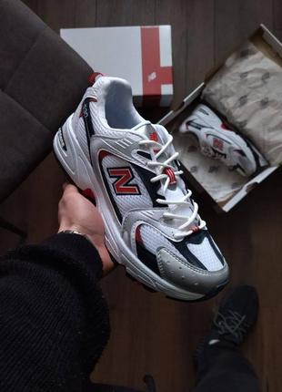 New balance 530 white&amp;red/ 36, 37/ накладной платеж