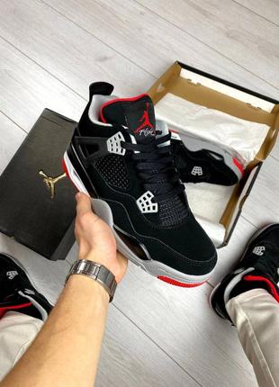 Nike jordan 4 retro bred/42,43,44,45/ накладной платеж