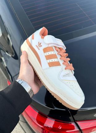 Кросівки adidas forum cream orange