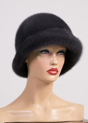 Женская зимняя теплая модная норковая шляпа
