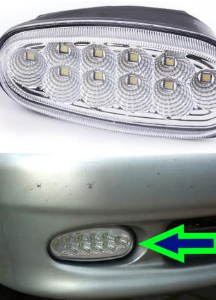 Противотуманная фара LED правая на авто Daewoo Lanos, Sens (че...
