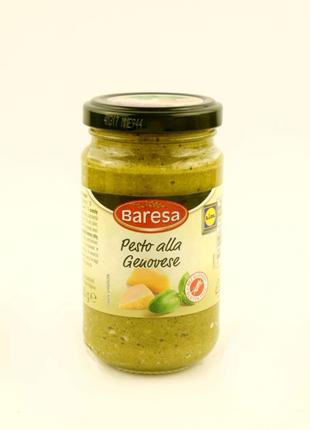 Cырный соус с зеленью Baresa Pesto alla Genovese, 190г (Италия)