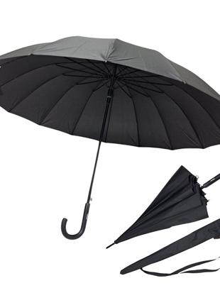 Мужской зонт-трость Toprain на 16 спиц с чехлом #01003