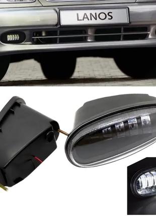 Противотуманные фары LED на авто Daewoo Lanos, Sens 50W 5 диод...
