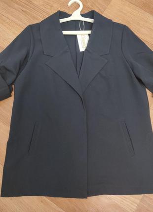 Женский пиджак-кардиган 48 размера черного цвета снова в наличии!
