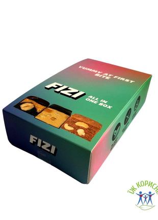 Упаковка батончиков "All in one box" FIZI, 10 x 45г