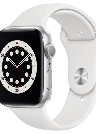 Б/У Смарт-часы Apple Watch Series 6 44mm GPS Silver Aluminum C...