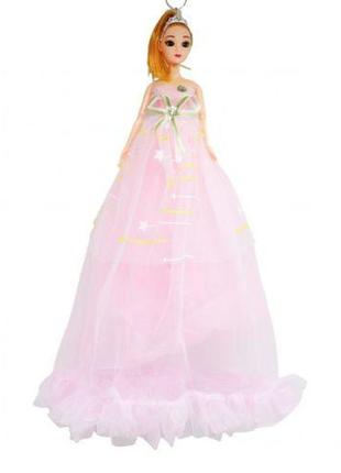 Кукла в длинном платье "звездопад", розовый