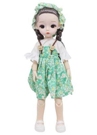 Кукла шарнирная "my baby" в зеленом (28 см)