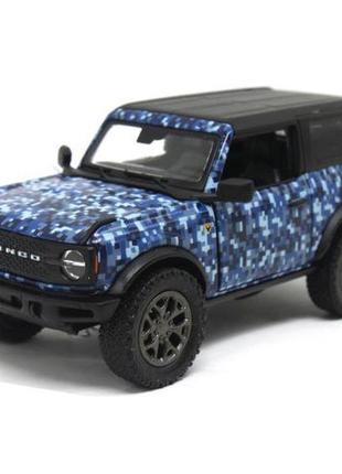 Машинка металлическая "ford bronco camo edition", синий