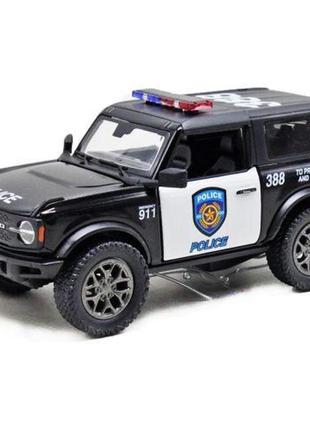 Машинка kinsmart "ford bronco (2022) police"