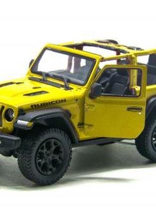 Машинка kinsmart "jeep wrangler" (жёлтый)