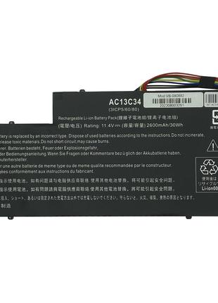 Аккумулятор для ноутбука Acer AC13C34 Aspire E3-112 11.4V Blac...