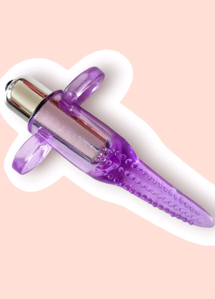 Вібратор силіконовий жіночий фіолетовий масажем стимулятор секс